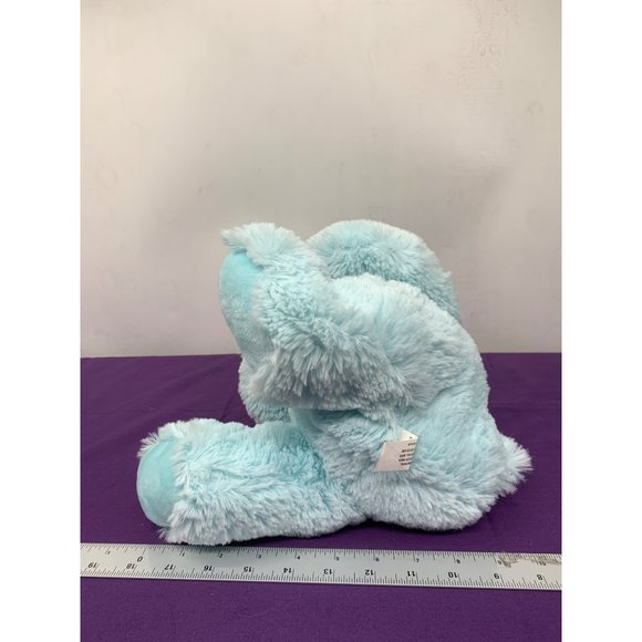 Burton and Burton 13 Inch Sitting Light Blue Soft Bear - Picture 5 of 9